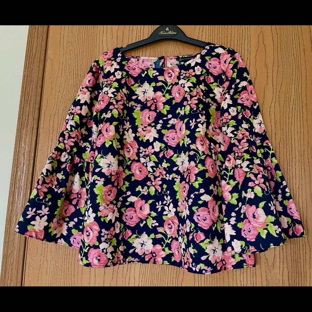 Brooks Brothers Floral Top Like NEW